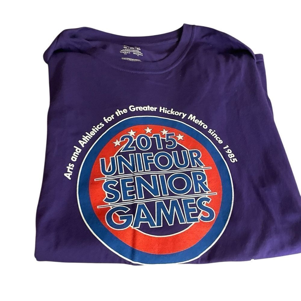 Unifour Senior Games Purple T-Shirt size 3XL new never worn